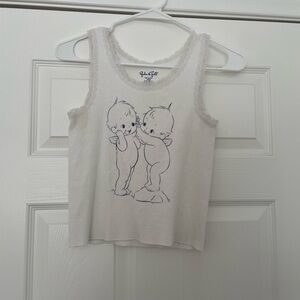 women's/girls brandy melville tank top (WORN ONCE) size one size